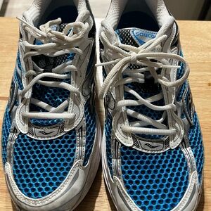 Saucony Blue, White & Black Mesh Running Shoes